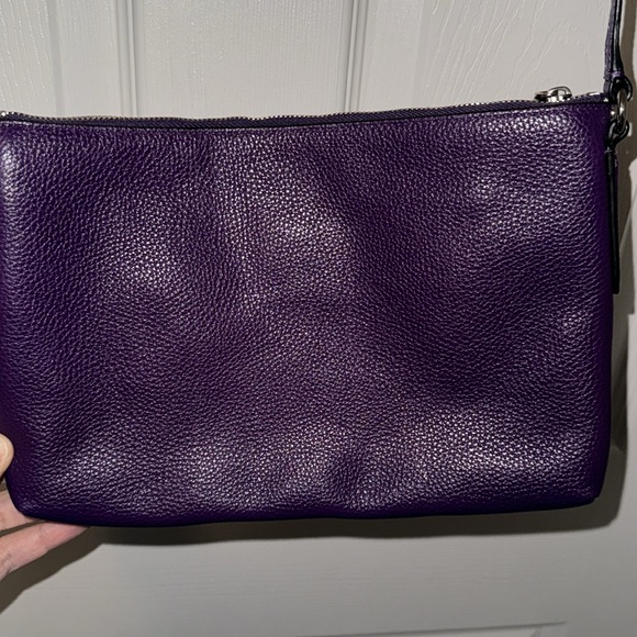 Coach Crossbody Bag OS Color Purple Silver - Picture 6 of 12